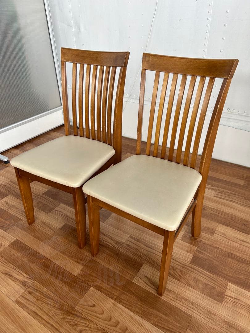 なっちん 2脚セット 北欧 木製 美品 おしゃれ かわいい モダン 美品