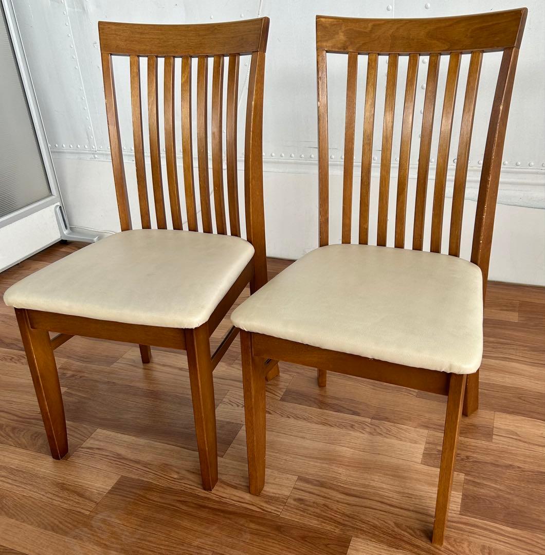 なっちん 2脚セット 北欧 木製 美品 おしゃれ かわいい モダン 美品