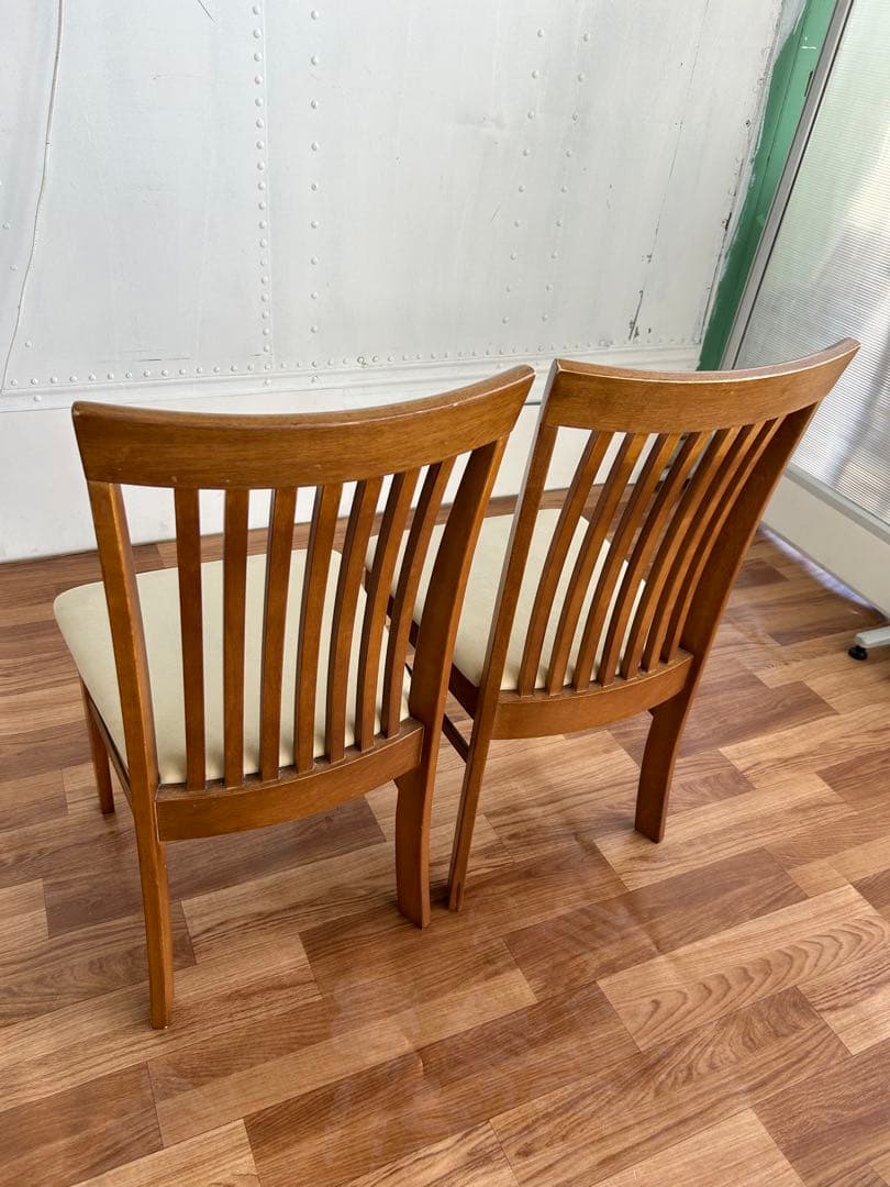 なっちん 2脚セット 北欧 木製 美品 おしゃれ かわいい モダン 美品