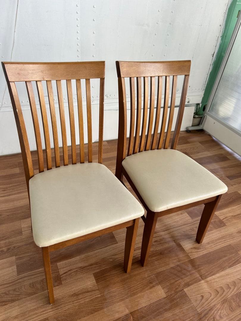 なっちん 2脚セット 北欧 木製 美品 おしゃれ かわいい モダン 美品