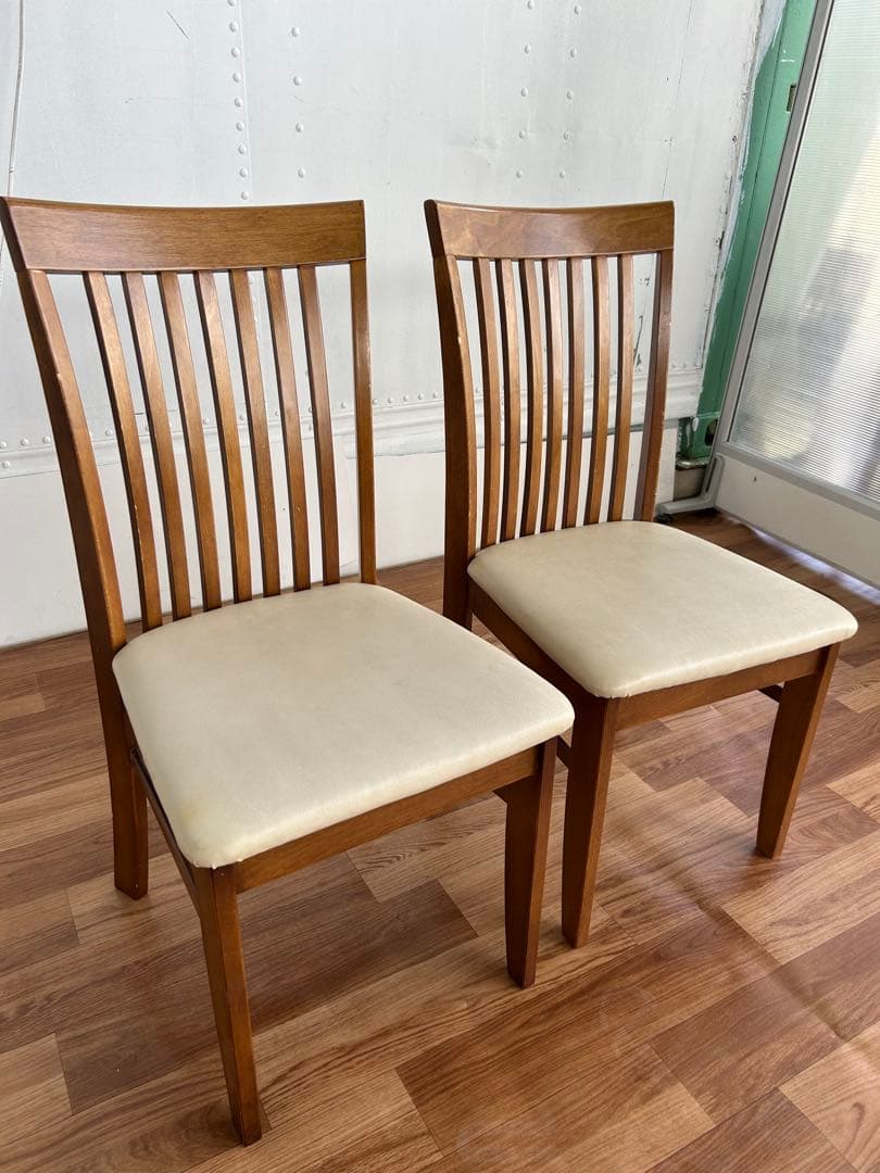 なっちん 2脚セット 北欧 木製 美品 おしゃれ かわいい モダン 美品