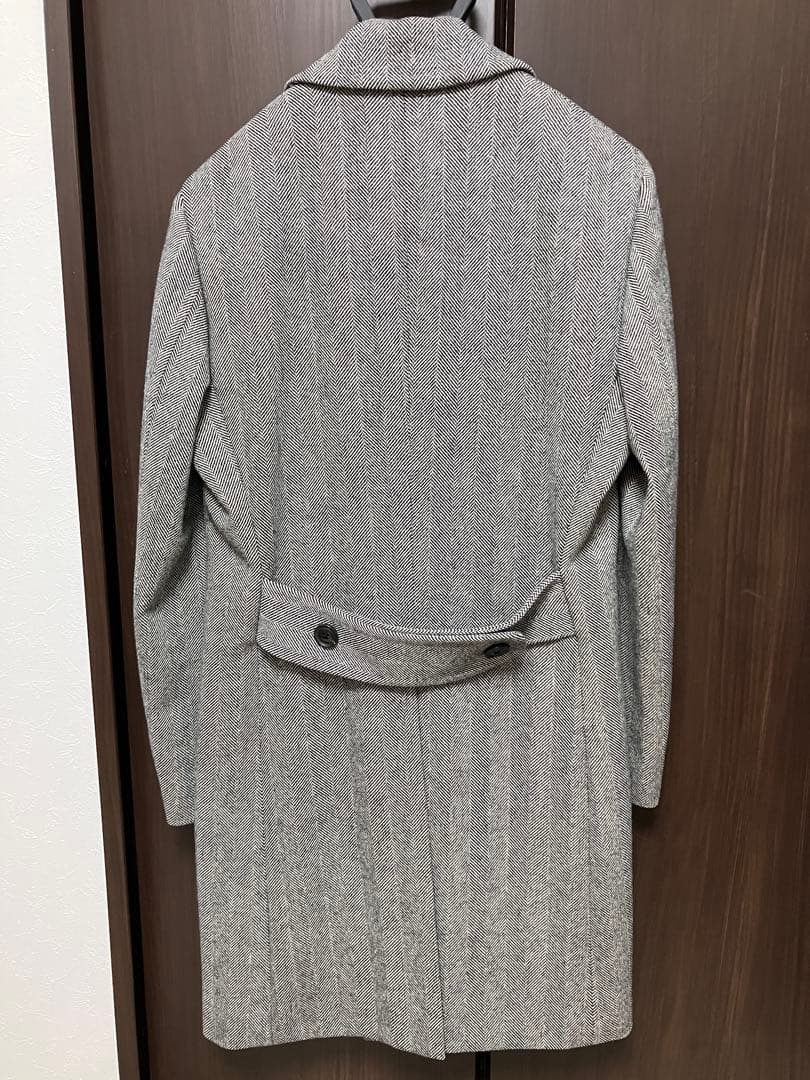 c*y様 麻布テーラー ヘリンボーン アルスターコート 高級英国生地使用