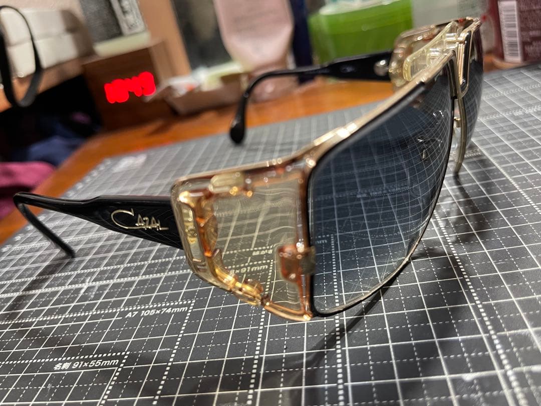 定価8万‼︎Cazal レジェンド951 サングラス クリア/ゴールド美品