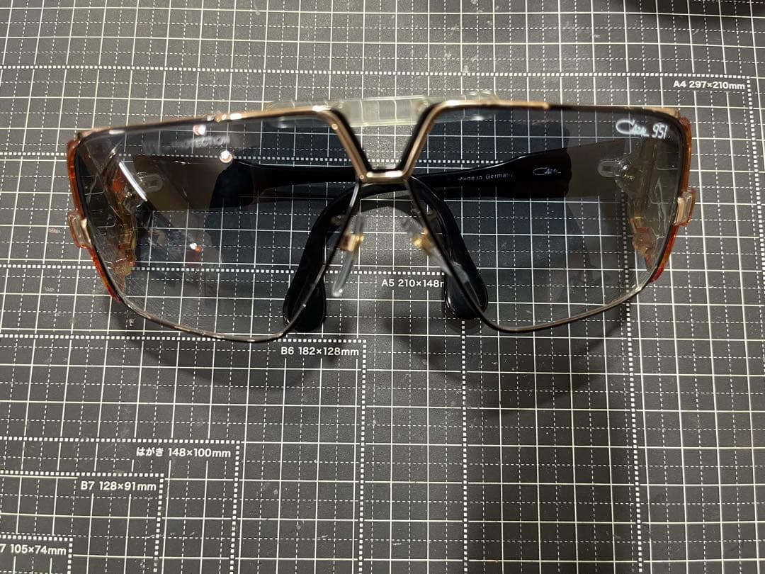 定価8万‼︎Cazal レジェンド951 サングラス クリア/ゴールド美品