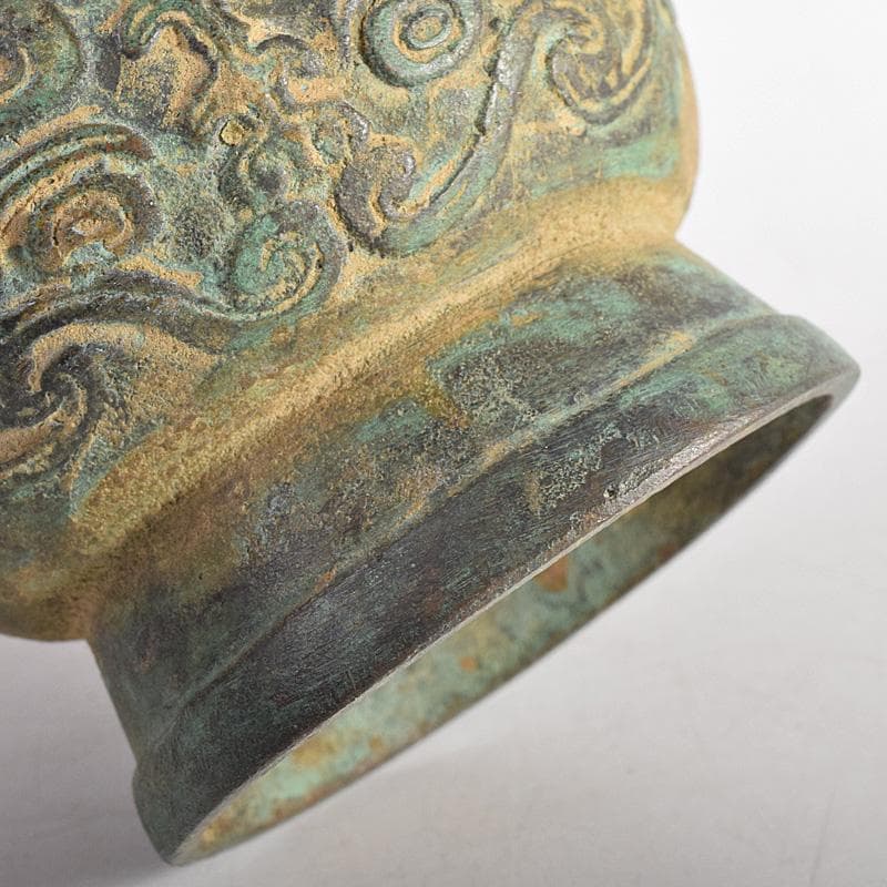 中国 古銅青銅 饕餮文 香炉 M R8784