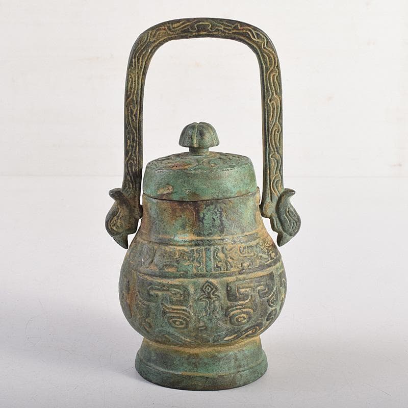 中国 古銅青銅 饕餮文 香炉 M R8784