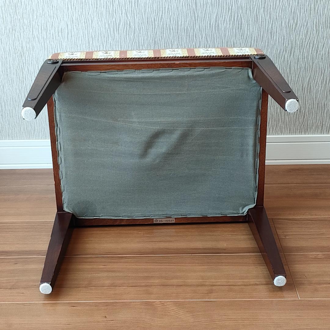 メープル不二屋 スツール オットマン ロココ調ファブリック - メルカリ