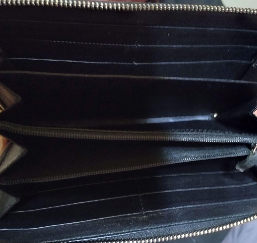 GUCCIシマ ブラックレザー長財布
