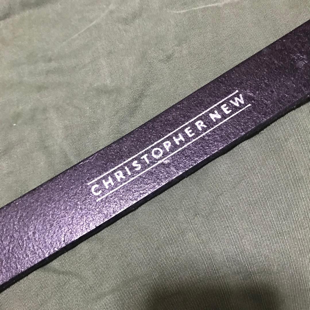 Halcyon Belt Companyブライドルレザーフィッシュ型バックル