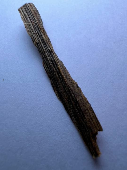 古渡命銘木 東山院勅銘　伽羅　銘【春の夕風】0.178g 香木/お香/沈香/伽羅