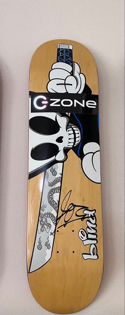白井空良　直筆サイン　デッキ　G zone サインスケートボードデッキ　スケボー