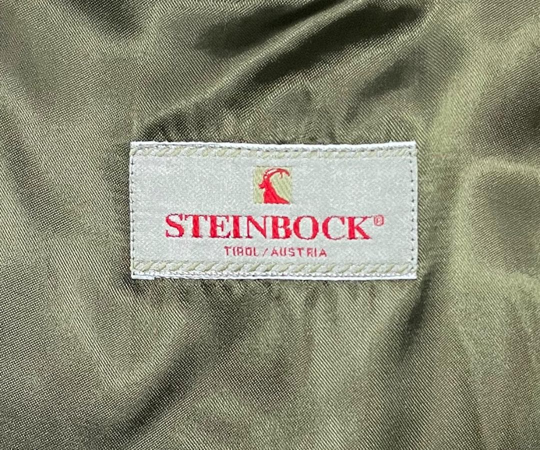 定価8万円 シュタインボック HIMALAYA 最高級アルパカ混ローデンコート紺