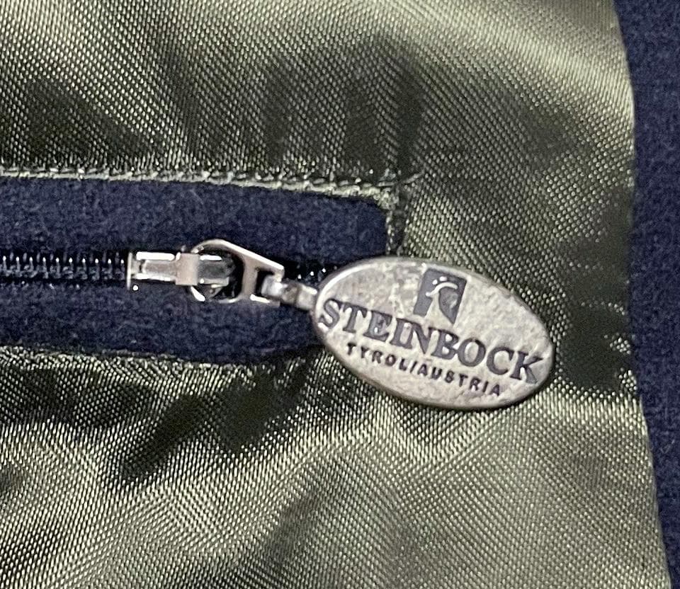 定価8万円 シュタインボック HIMALAYA 最高級アルパカ混ローデンコート紺