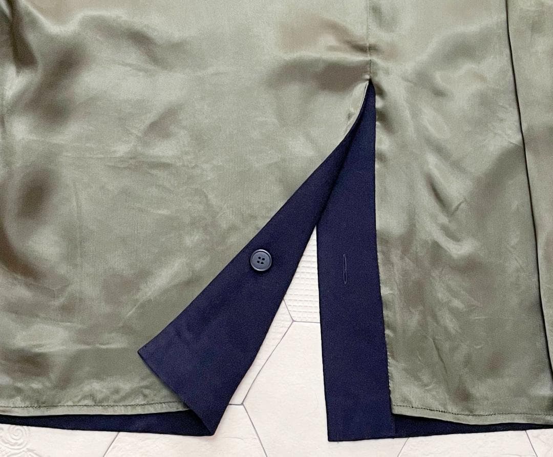 定価8万円 シュタインボック HIMALAYA 最高級アルパカ混ローデンコート紺