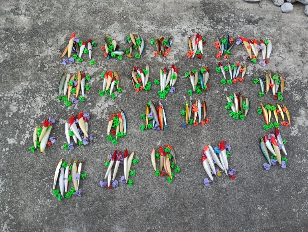 ルアー130個　使用品、美品、未使用品　ケース付