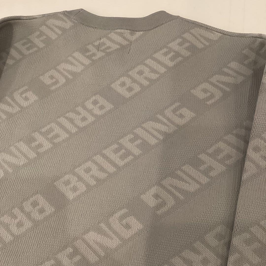 新品　BRIEFING CE BIAS LOGO CREWNECK KNIT L