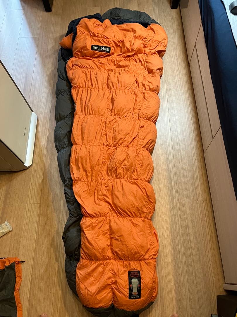 mont-bell Down Hugger #1 寝袋 オレンジ/グレー