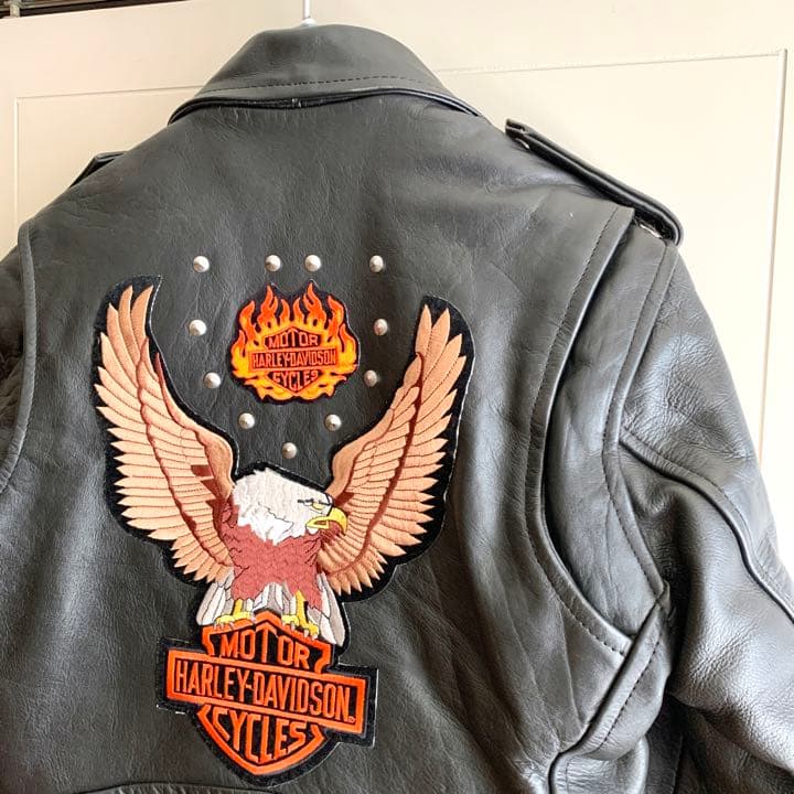 スイカ様 American nostalgia ハーレーワッペン付きライダース