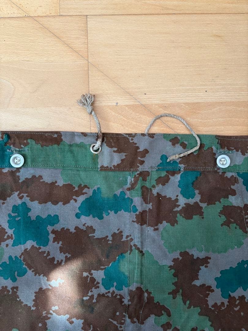 東ドイツ軍 ブルメンターンカモ ポンチョテント（軍幕①）1枚