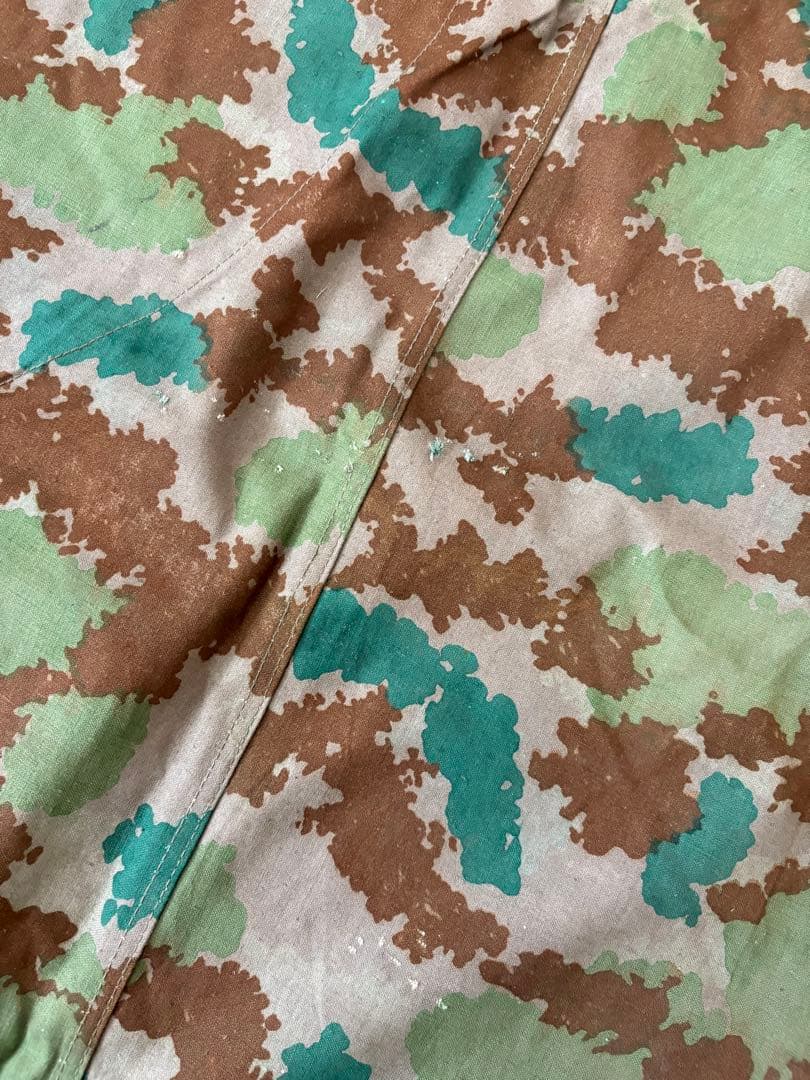 東ドイツ軍 ブルメンターンカモ ポンチョテント（軍幕①）1枚