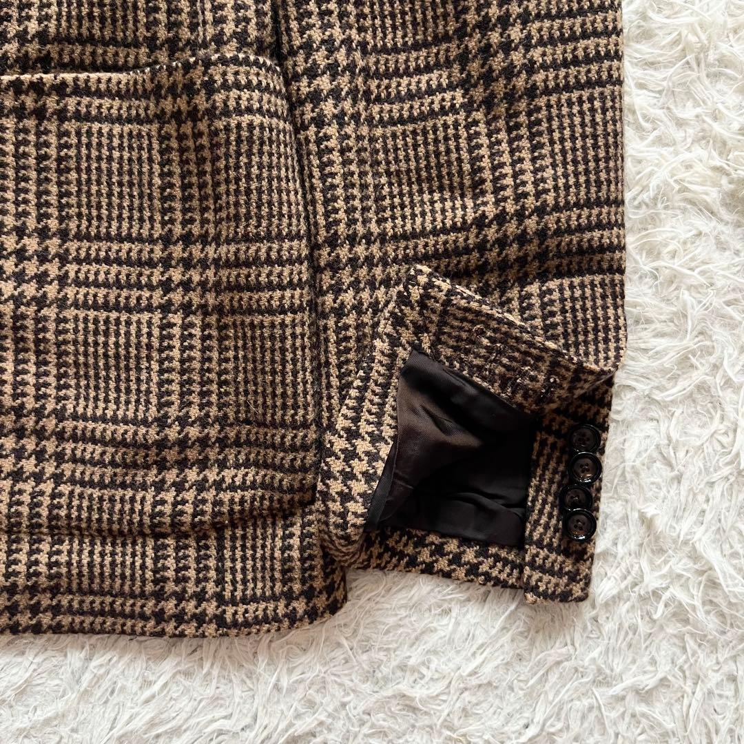 <極美品>TAGLIATORE ×ブリッラ ブラウン ウール ジャケット 50