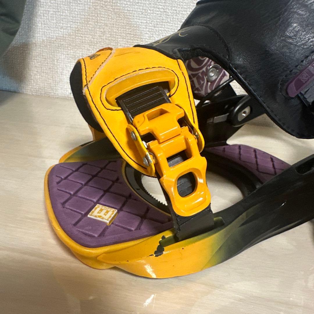 FLOW スノーボードビンディング 黒/黄
