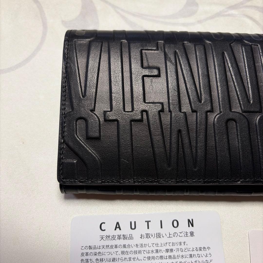 ヴィヴィアンウエストウッド 長財布 ロゴエンボス オーブ レザー　総柄