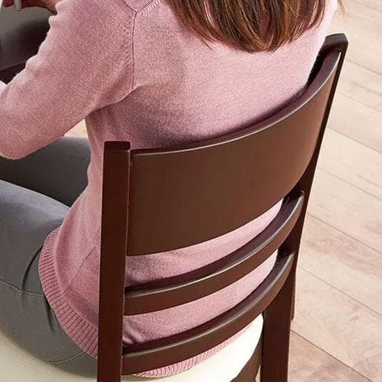 【nini】天然木ダイニングチェア2脚セットナチュラル 完成品