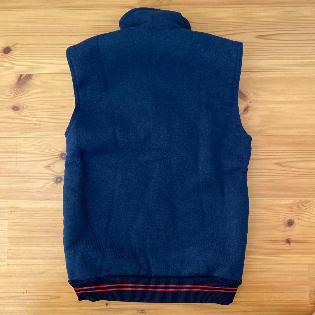 80s patagoniaパタゴニア デカタグ パイルベスト 紺 Sフリース - メルカリ