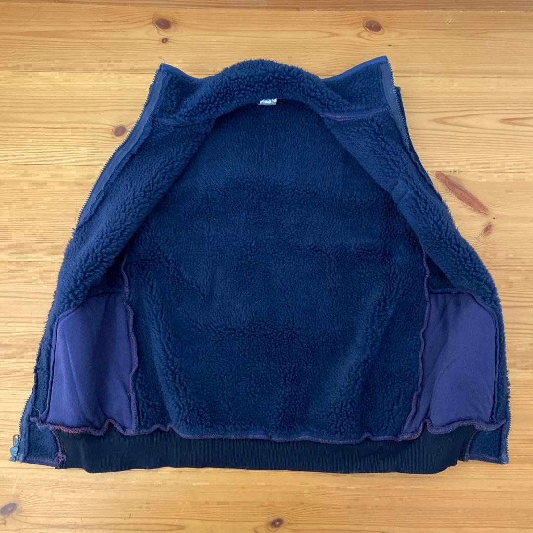 80s patagoniaパタゴニア デカタグ パイルベスト 紺 Sフリース - メルカリ