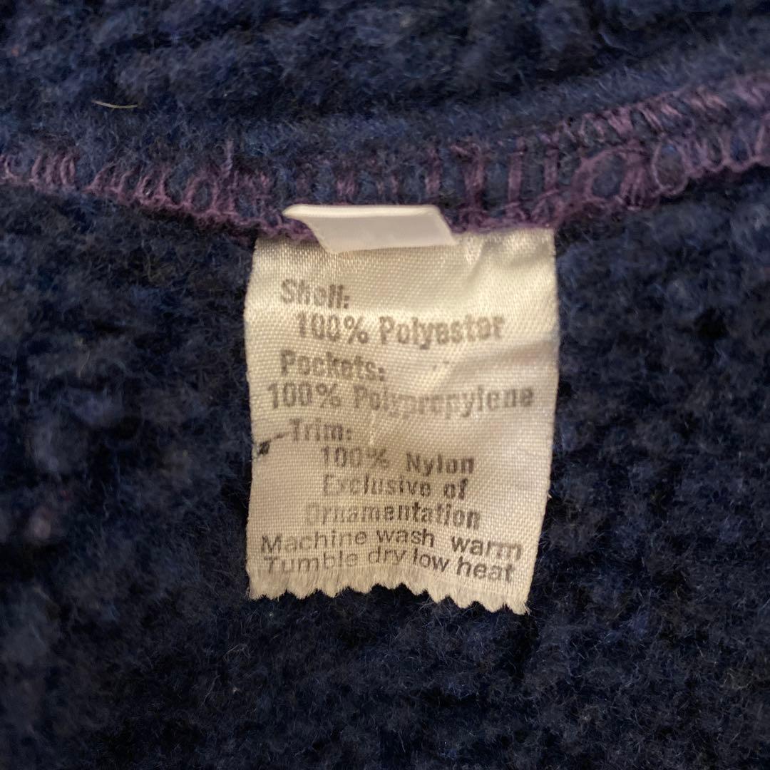 80s patagoniaパタゴニア デカタグ パイルベスト 紺 Sフリース - メルカリ