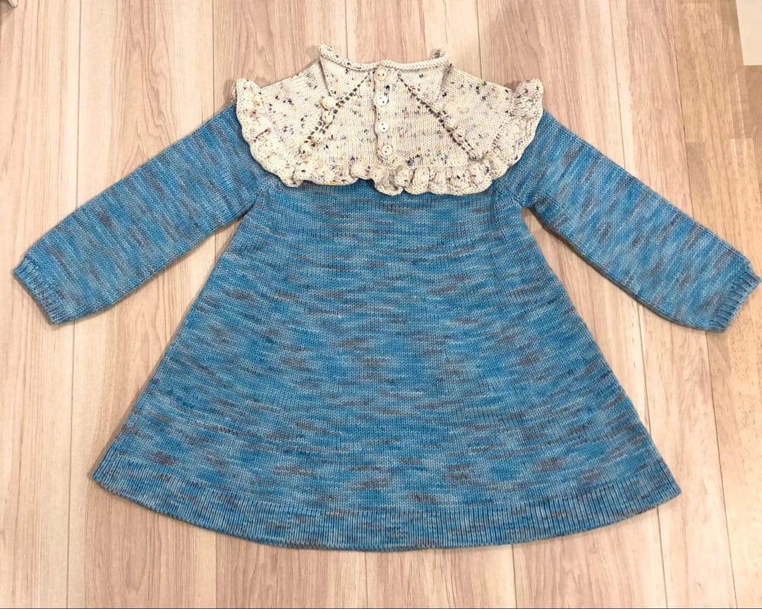 ワンピース misha&puff ruffle tunic lake 6y