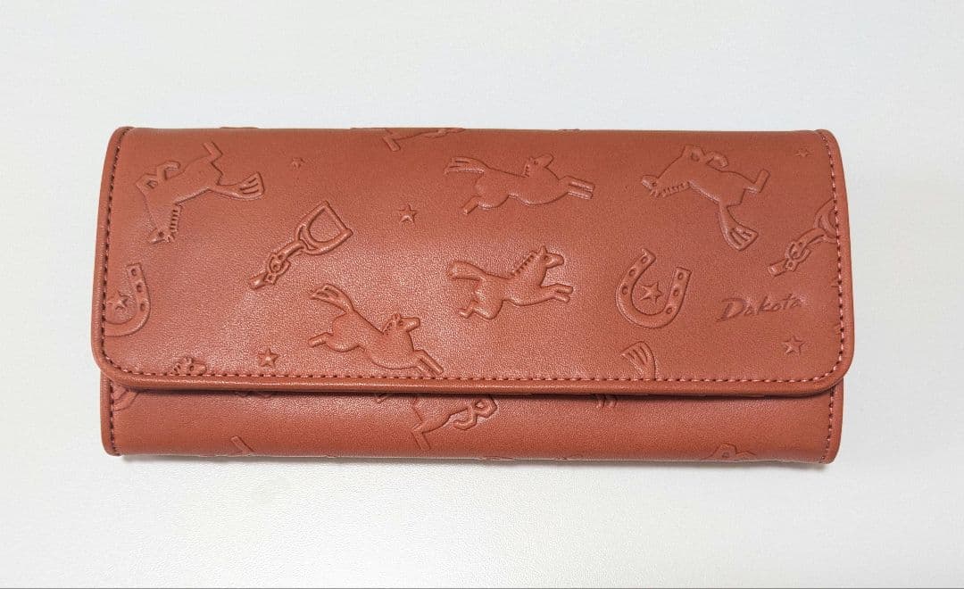 新品未使用 正規品 ダコタ Dakota カバロ かぶせ長財布 コーラルピンク