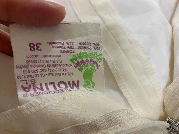 フラメンコ　バタデコーラスカート （赤・オレンジと白） 38