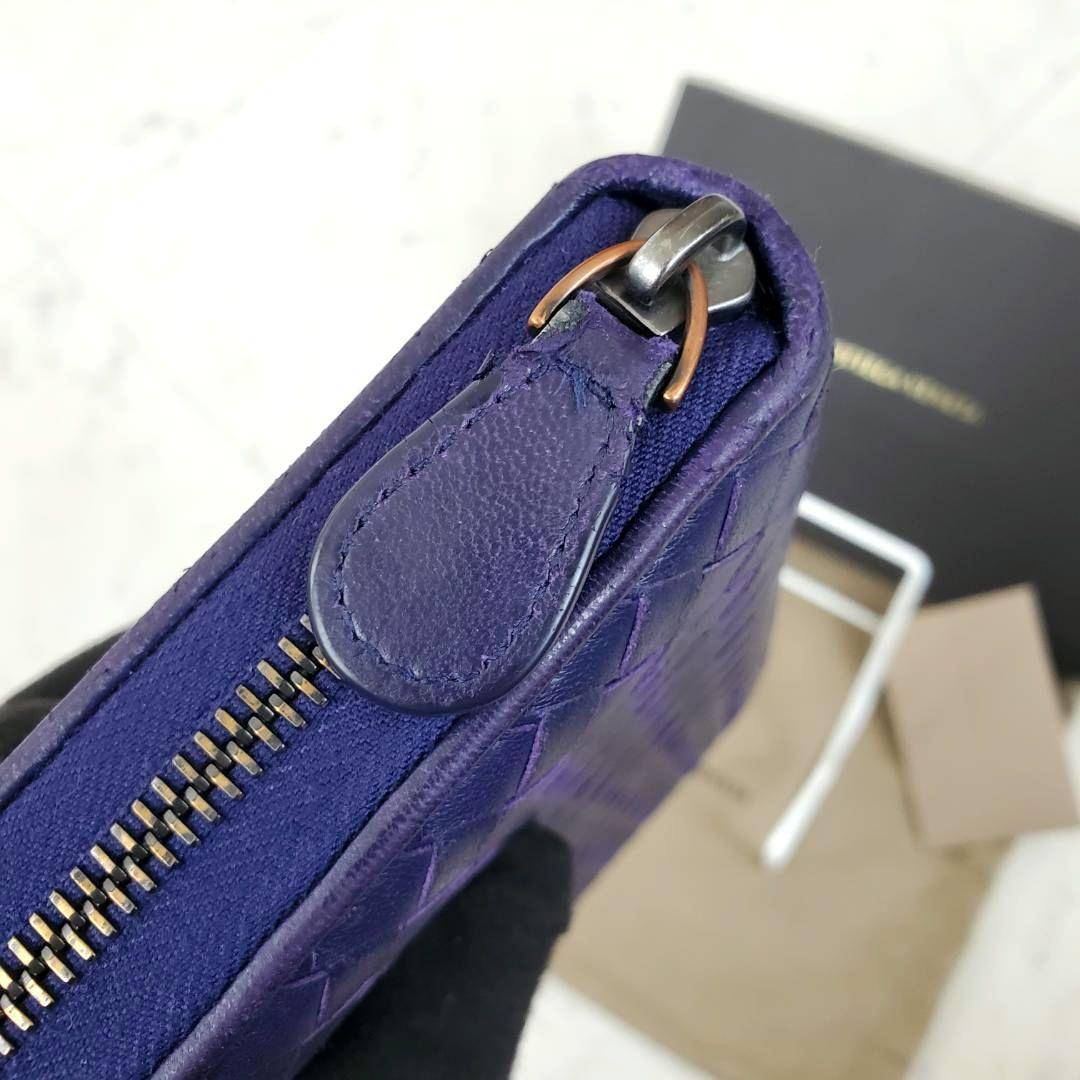 ボッテガヴェネタ 長財布 ラウンドファスナー 希少 イントレチャート 箱 袋付き