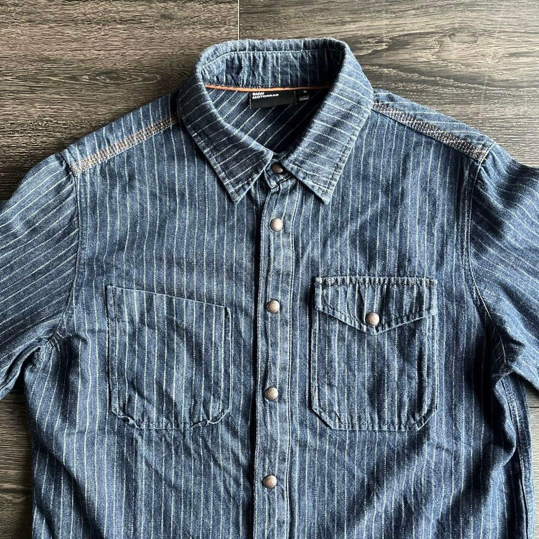 BMW Motorrad 純正 デニムシャツ 厚手 海外サイズＭ（日本Ｌ相当）