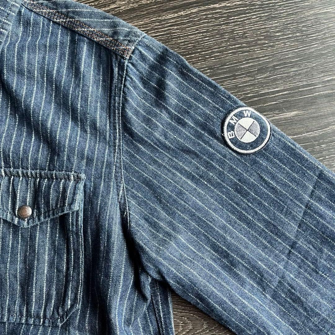 BMW Motorrad 純正 デニムシャツ 厚手 海外サイズＭ（日本Ｌ相当）