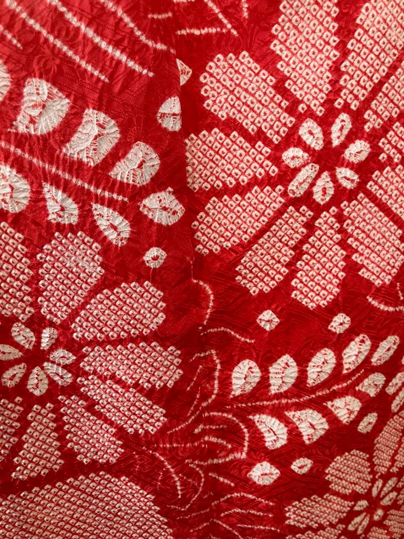 ちー様 希少手絞り」正絹 杢目の総絞り振袖 - メルカリ