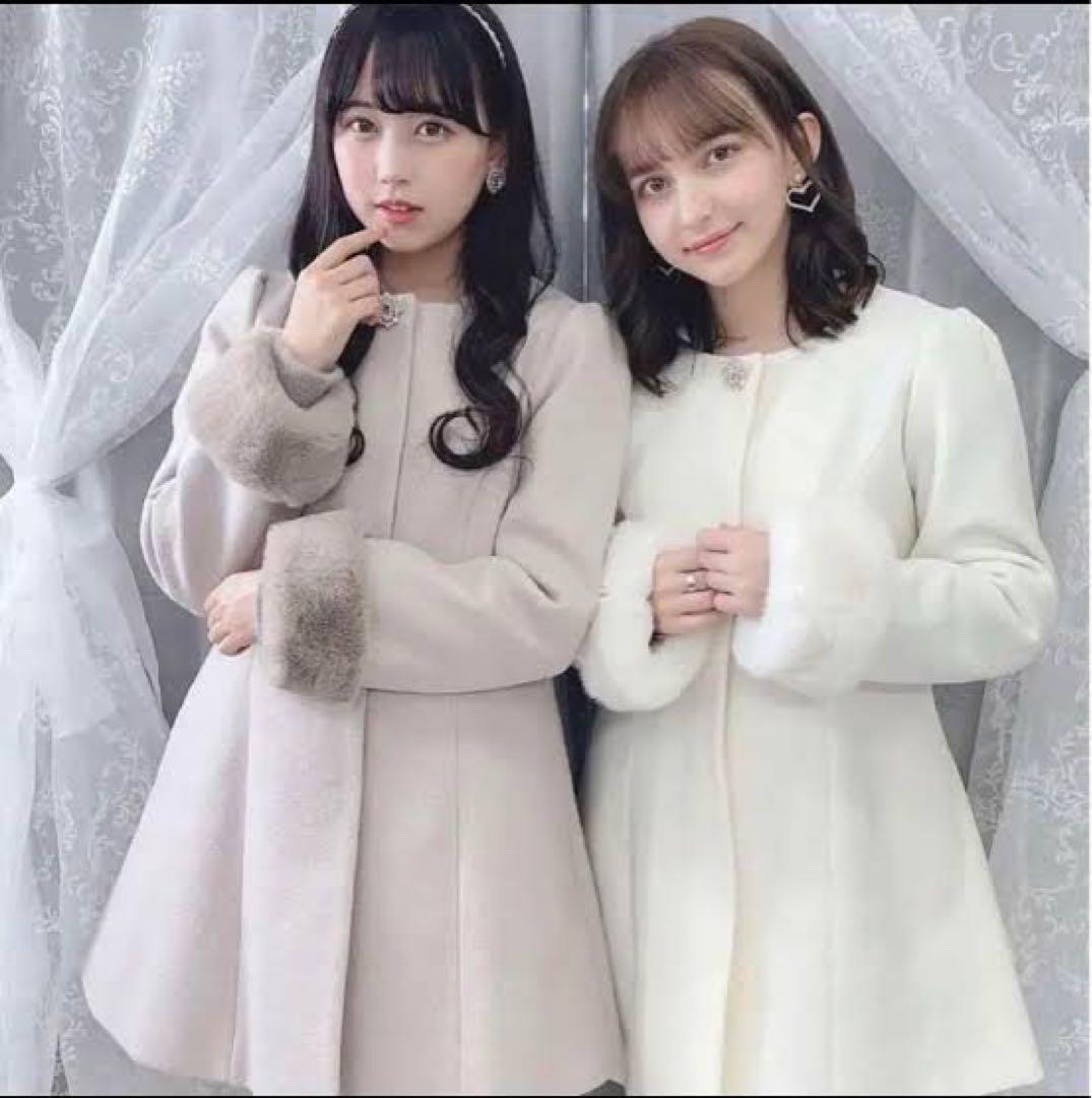 evelyn ビジューコート 2022 - メルカリ