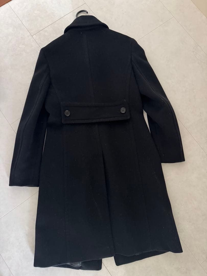 黒 ウール チェスターコート wjk】ファインウール チェスターコート☆M