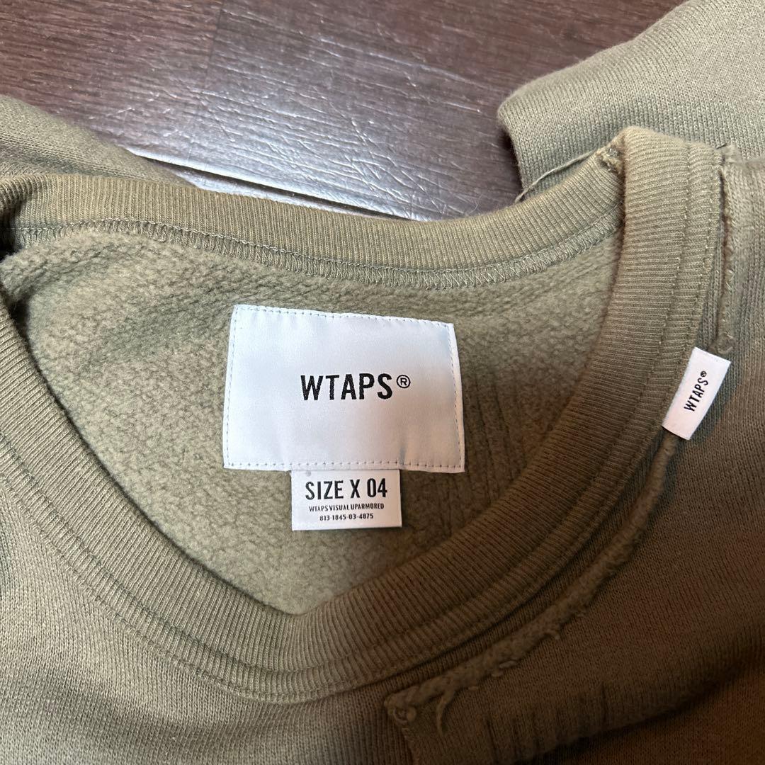 WTAPS オリーブ クルーネック トレーナー サイズX 04 XL