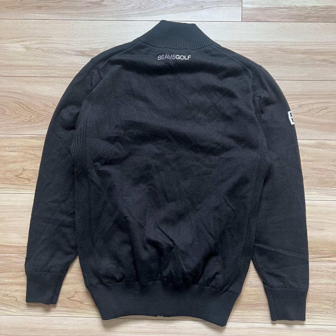 BEAMS GOLF ビームスゴルフ ニット ジャケット ジップ ブルゾン 黒