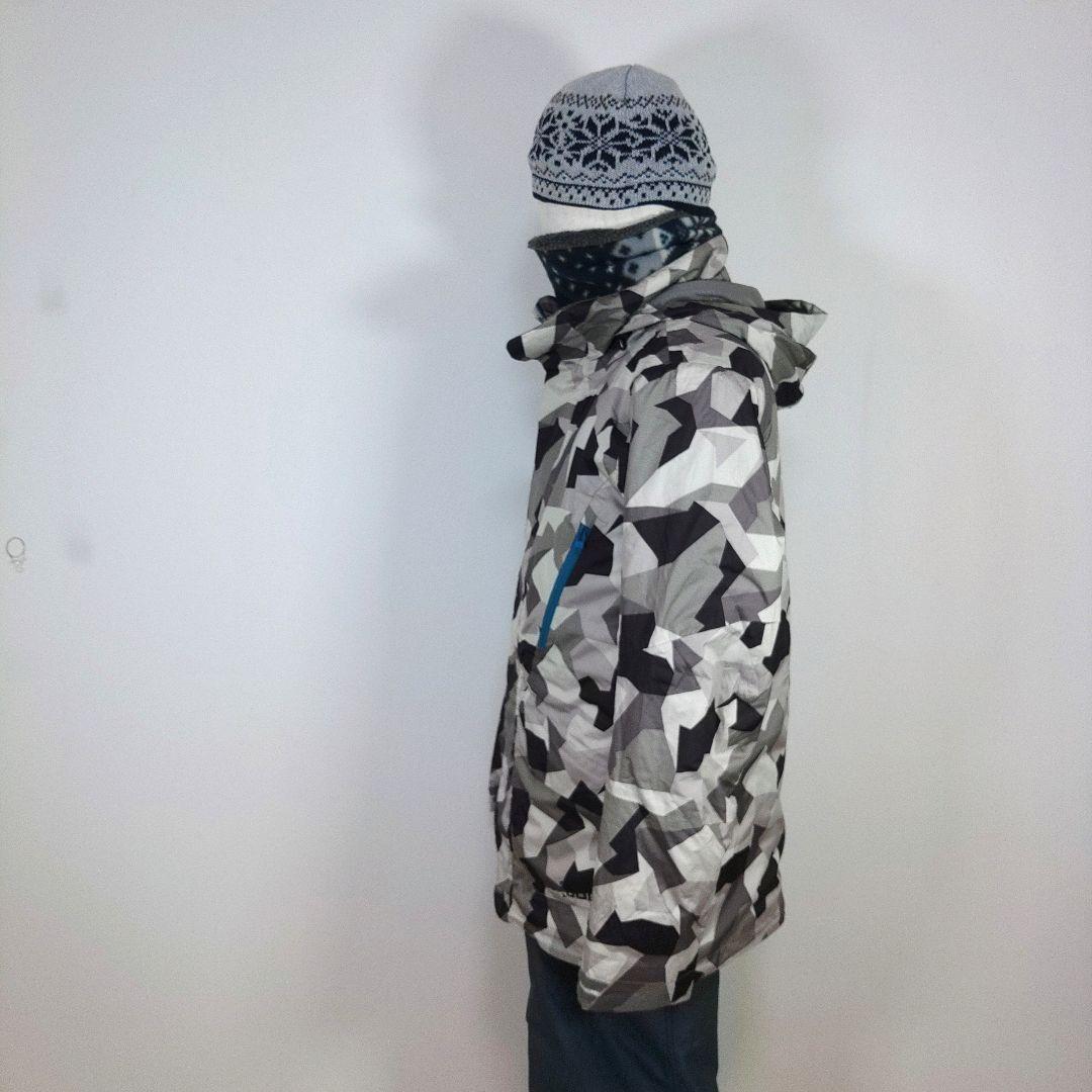 バートン メンズ S スノーボードウェア 上下 グレー カモフラ