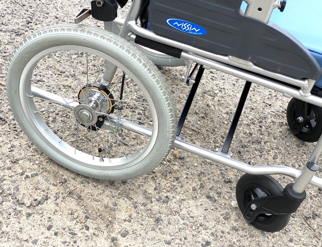 NISSIN 座王 介助型車いす NAH-521A 座面シート付き 高品質！軽量