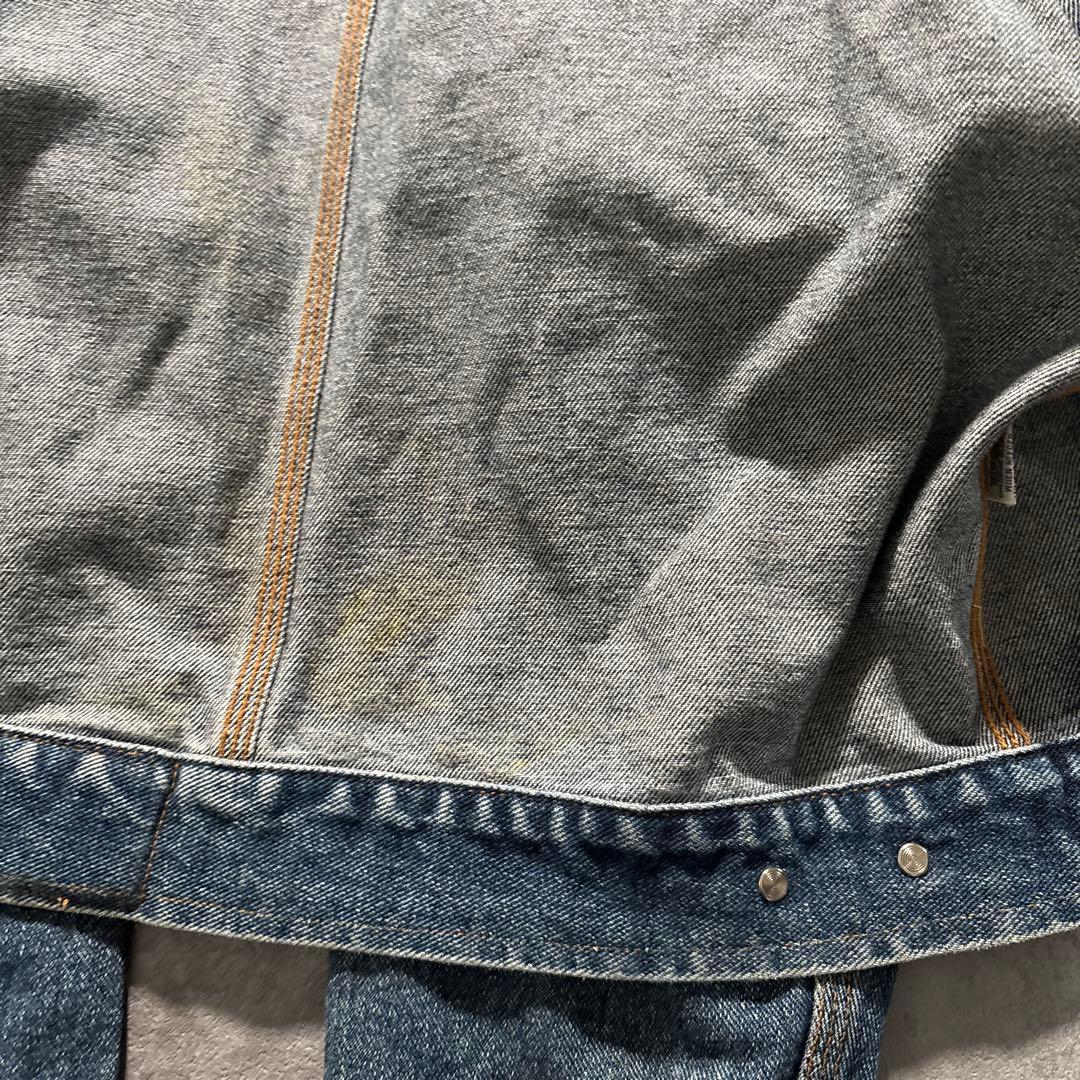 80s〜90s ラルフローレン　襟コーズ　デニムトラッカージャケット　短丈