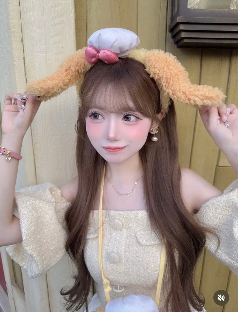 新品タグ付 イエロー ダーリッチ ホルターネックオフショルツイードトップス