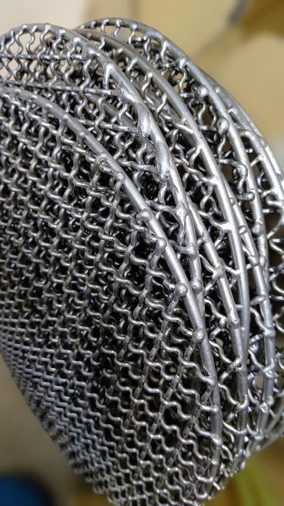 金属製円形焼き網　10枚セット