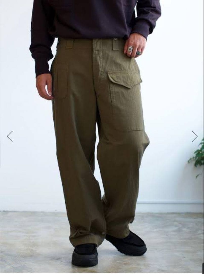 OUTIL ウティ PANTALON HAZEBROUCK 軍パン