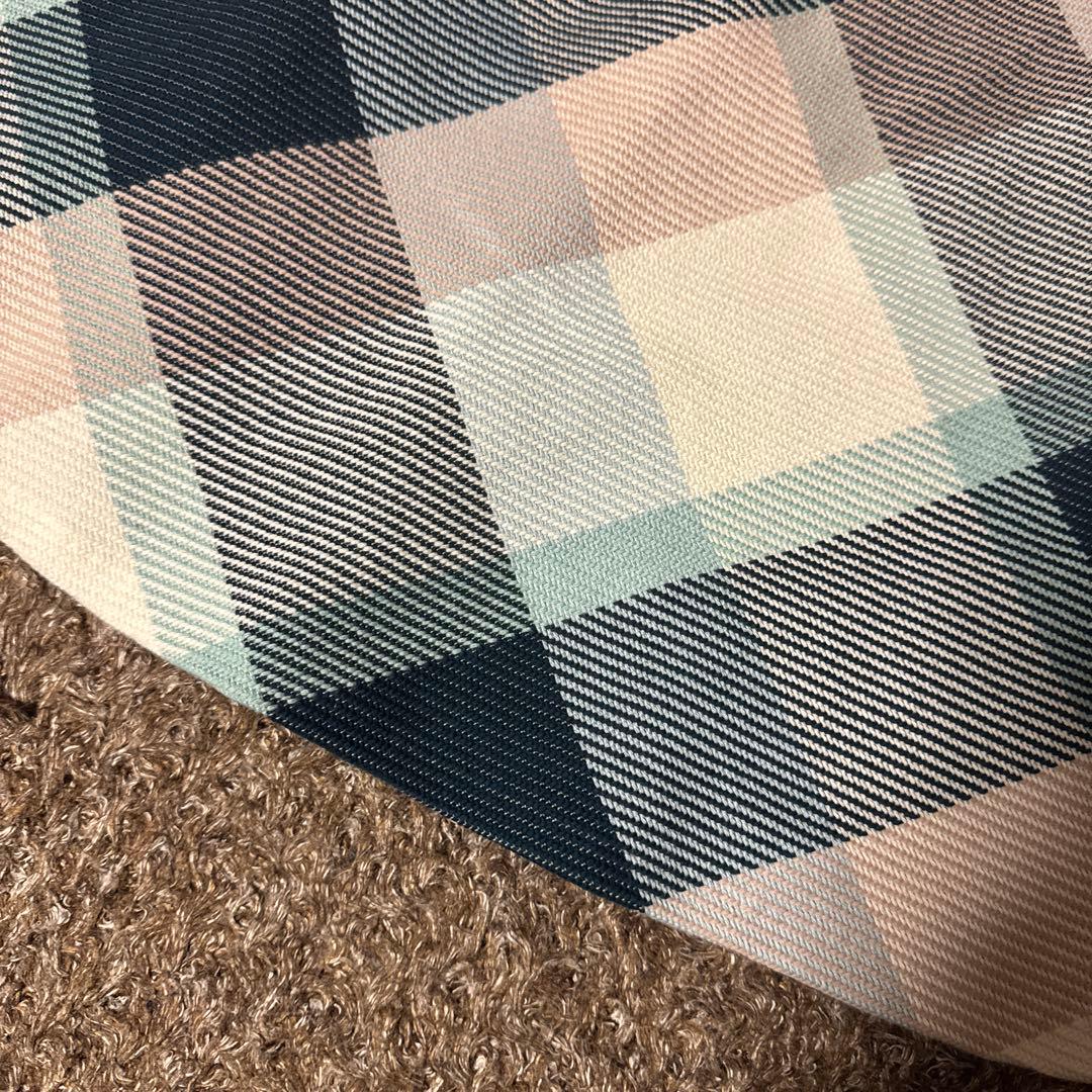 【美品】ブルーレーベルクレストブリッジ　ドッキングチェックワンピース　リボン