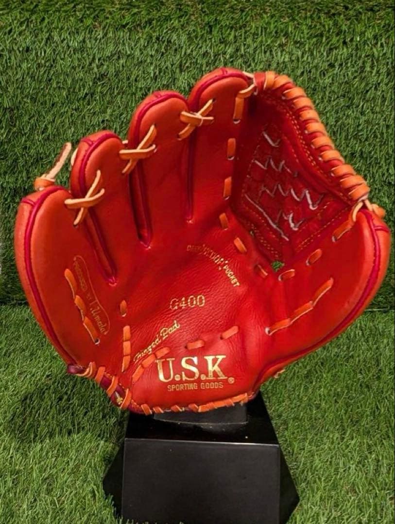 新品未使用　野球グラブ　グローブ　一般軟式大人用　投手用　梅田スポーツ　USK